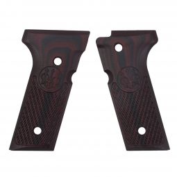 Beretta 92X Full Size G10 Grips, Black Cherry