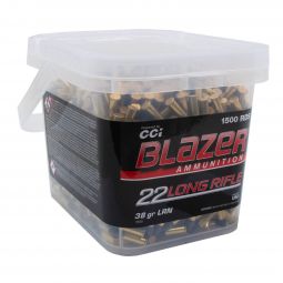 CCI Blazer 22LR 38gr. HP Ammunition, 1500 Round Bucket