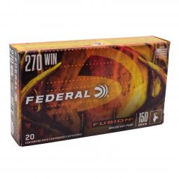 Federal Fusion 270 Win. 150gr. Bonded SP Ammunition, 20 Round Box