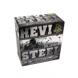 Hevi Shot Hevi Steel 12ga. 2-3/4", 1-1/8oz. #4 Shot 25 Round Box