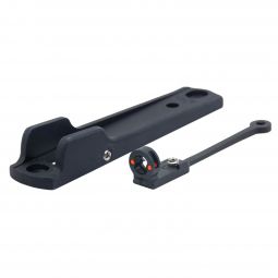 Ranger Point Precision Cloverleaf Peep Receiver Sight for Marlin & Henry, Blk w/ Red Fiber Optics