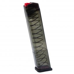 ETS .40 S&W Carbon Smoke 170mm Competition Magazine for Glock Pistols, 24 Round