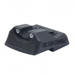 Wilson Combat H&K Vickers Elite Battlesight Rear Sight, U-Notch, Tritium, Black Serrated Blade