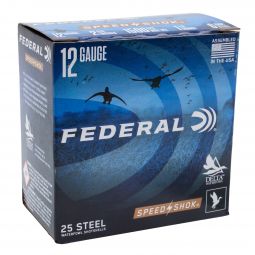 Federal Speed Shok Steel 12ga. 2-3/4" 1-1/8oz. #6 Shot, 25 Round Box