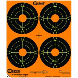 Caldwell Orange Peel 4" Bullseye Target, 100 Pack