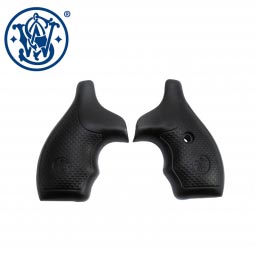 Smith & Wesson J-Frame Grip, Round Butt, Black Rubber