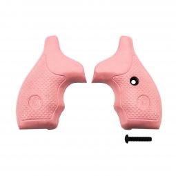 Smith & Wesson J-Frame Grip, Round Butt, Pink Rubber