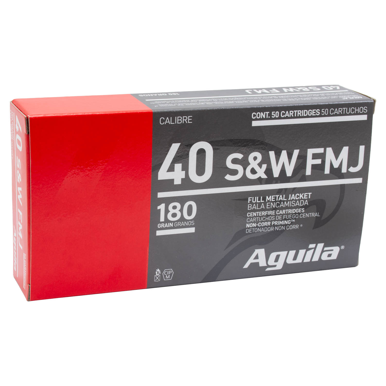 Aguila .40 S&W 180gr. FMJ Ammunition, 50 Round Box: MGW