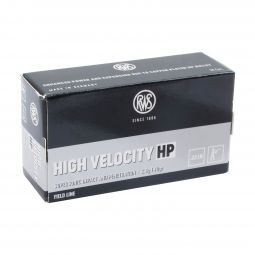 RWS High Velocity HP 22LR 40gr. Ammunition, 50 Round Box