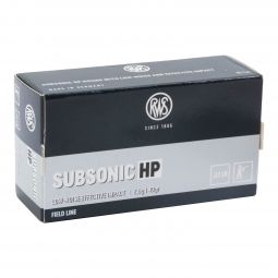 RWS Subsonic HP 22LR 40gr. Ammunition, 50 Round Box