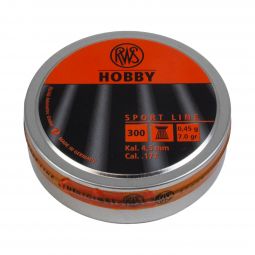 RWS Hobby Sport Line Air Gun Pellets, .177 Cal., 7gr., 300 Count