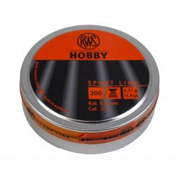 RWS Hobby Sport Line Air Gun Pellets, .22 Cal., 11.9gr., 200 Count