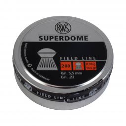 RWS Superdome Field Line Domed Air Gun Pellets, .22 Cal., 14.5gr., 200 Count