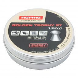 Norma Golden Trophy FT Heavy Air Gun Pellets, .22 Cal., 17.6gr., 200 Count