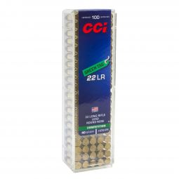 CCI Green Tag Competition 22LR 40gr. LRN Ammunition, 100 Round Box