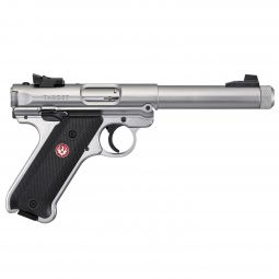 Ruger Mark IV Stainless Target .22LR Pistol, 5.5" Threaded Bull Barrel