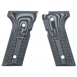 Beretta 92X Full Size G10 Grips, Black and Gray