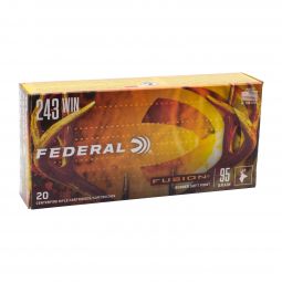 Federal Fusion 243 Win. 95gr. Bonded SP Ammunition, 20 Round Box