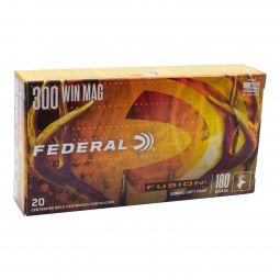 Federal Fusion 300 Win Mag 180gr. Bonded SP Ammunition, 20 Round Box