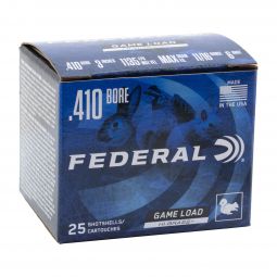 Federal Game Shok 410ga. 3" 11/16oz. #6 Shot, 25 Round Box