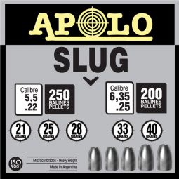 Apolo Slug Hollow Point Air Gun Pellets