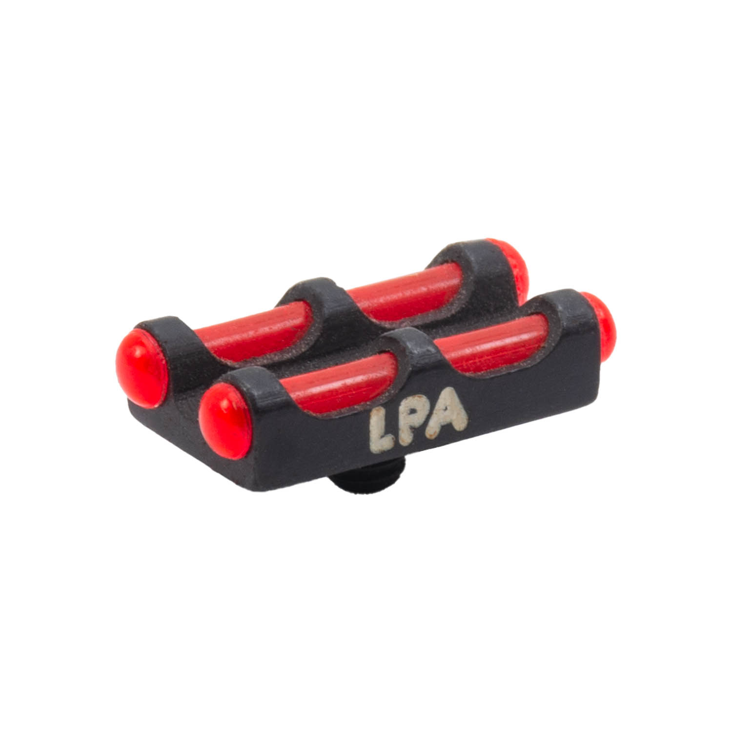 LPA Double Bead 3x56 Fiber Optic Shotgun Front Sight, Red: MGW