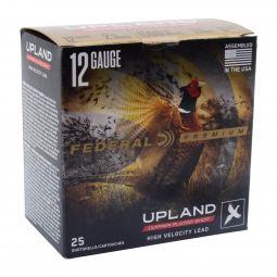 Federal Premium Upland High Velocity 12ga. 2-3/4" 1-3/8oz. #6 Shot Ammunition, 25 Round Box