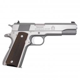 Springfield Mil-Spec 1911 .45 ACP 5" Pistol, Stainless