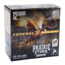 Federal Premium Prairie Storm 12ga. 2-3/4" 1-1/4oz. #4 Lead Ammunition, 25 Round Box