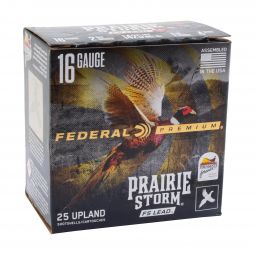 Federal Premium Prairie Storm 16ga. 2-3/4" 1-1/8oz. #4 Lead Ammunition, 25 Round Box