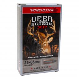 Winchester Deer Season XP .25-06 Rem. 117gr Ballistic Tip Ammunition, 20 Round Box