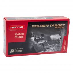 Norma Golden Target 223 Rem 69gr. BTHP Ammunition, 20 Round Box