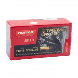 Norma XLR 22LR 43gr. Ammunition, 50 Round Box