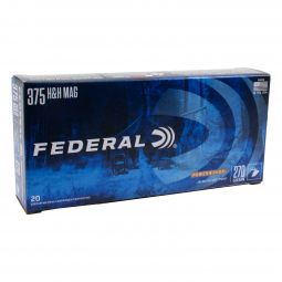 Federal PowerShok .375 H&H Mag 270gr. Soft Point Ammunition, 20 Round Box