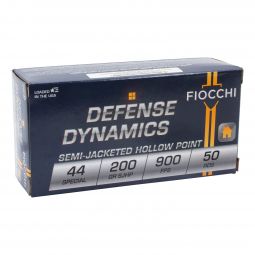 Fiocchi Defense Dynamics .44 Special 200gr. Semi Jacketed Hollow Point Ammunition, 50 Round Box