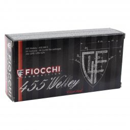 Fiocchi Heritage 455 Webley MK II 262gr. Lead Round Nose Ammunition, 50 Round Box