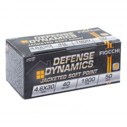 Fiocchi Defense Dynamic 4.6x30 40gr. JSP 50 Rounds