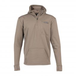 Benelli Quarter Zip Heavyweight Performance Hoodie, Dark Gray