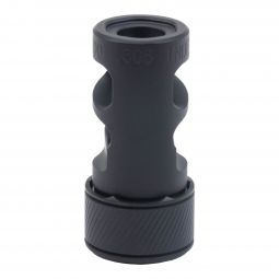 Gunwerks Indexing Directional Muzzle Brake, .308/7.62mm, 1/2-28 Thread, .750 dia., Graphite Finish