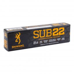 Browning SUB-22 22LR 45gr. Ammunition, 100 Round Box