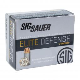 Sig Sauer Elite Performance V-Crown 10mm 200gr. JHP Ammunition, 20 Round Box