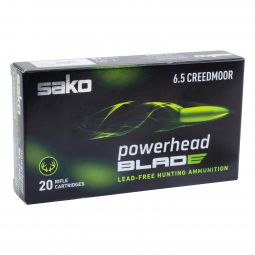 Sako Powerhead Blade 6.5 Creedmoor 120gr. Lead Free Ammunition, 20 Round Box