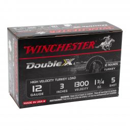 Winchester Double X Turkey 12ga. 3" 1-3/4oz. #5 Shot Ammunition, 10 Round Box