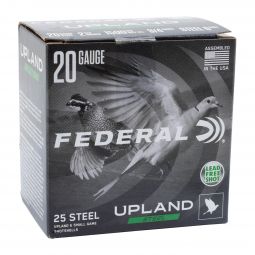 Federal Upland Steel 20ga. 2-3/4" 7/8oz. #6 Shot, 25 Round Box