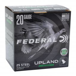 Federal Upland Steel 20ga. 2-3/4" 7/8oz. #7.5 Shot, 25 Round Box