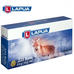 Lapua .223 REM. 55gr. FMJ Ammunition 20 Round Box