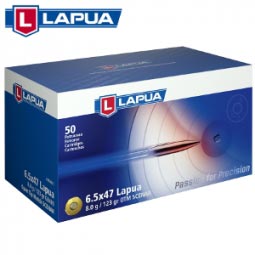 Lapua 6.5x47 Lapua 123gr. Open Tip Match Scenar Ammunition, 50 Round Box