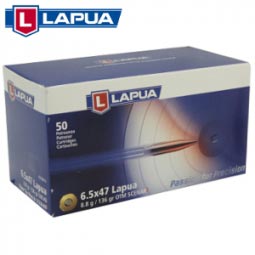 Lapua 6.5x47 Lapua 136gr. Open Tip Match ScenarL Ammunition, 50 Round Box