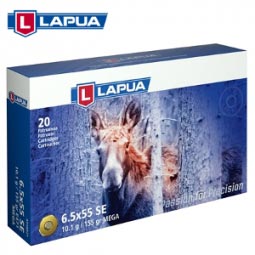 Lapua 6.5x55 SE 155 Gr. MEGA SP Ammunition 20 Round Box