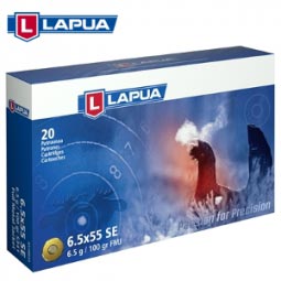 Lapua 6.5x55 SE 100Gr. FMJ Ammunition 20 Round Box